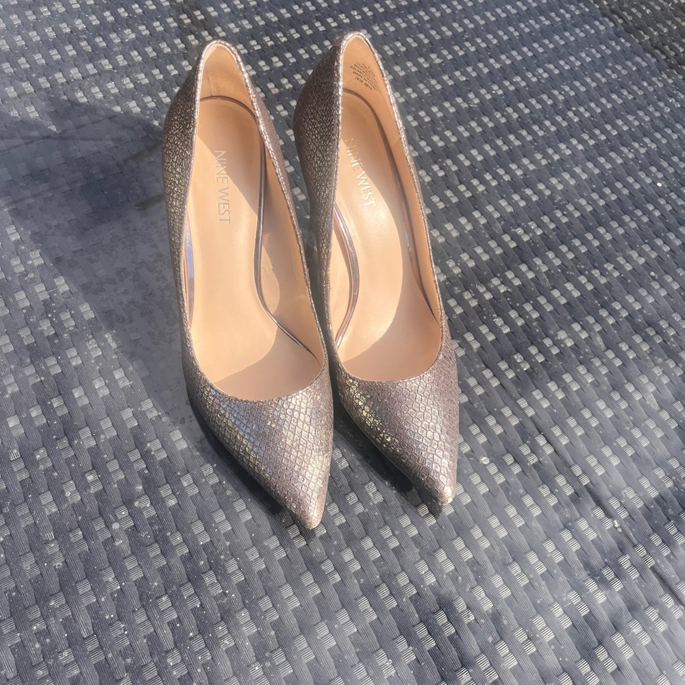 Nine West Metallic Brown Heels